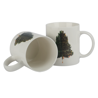 2020 Promotional Custom Ceramic hot heat sensitive color changing magic sublimation mugs