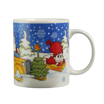 Christmas design ceramic mug 11OZ water drinking cup for gift